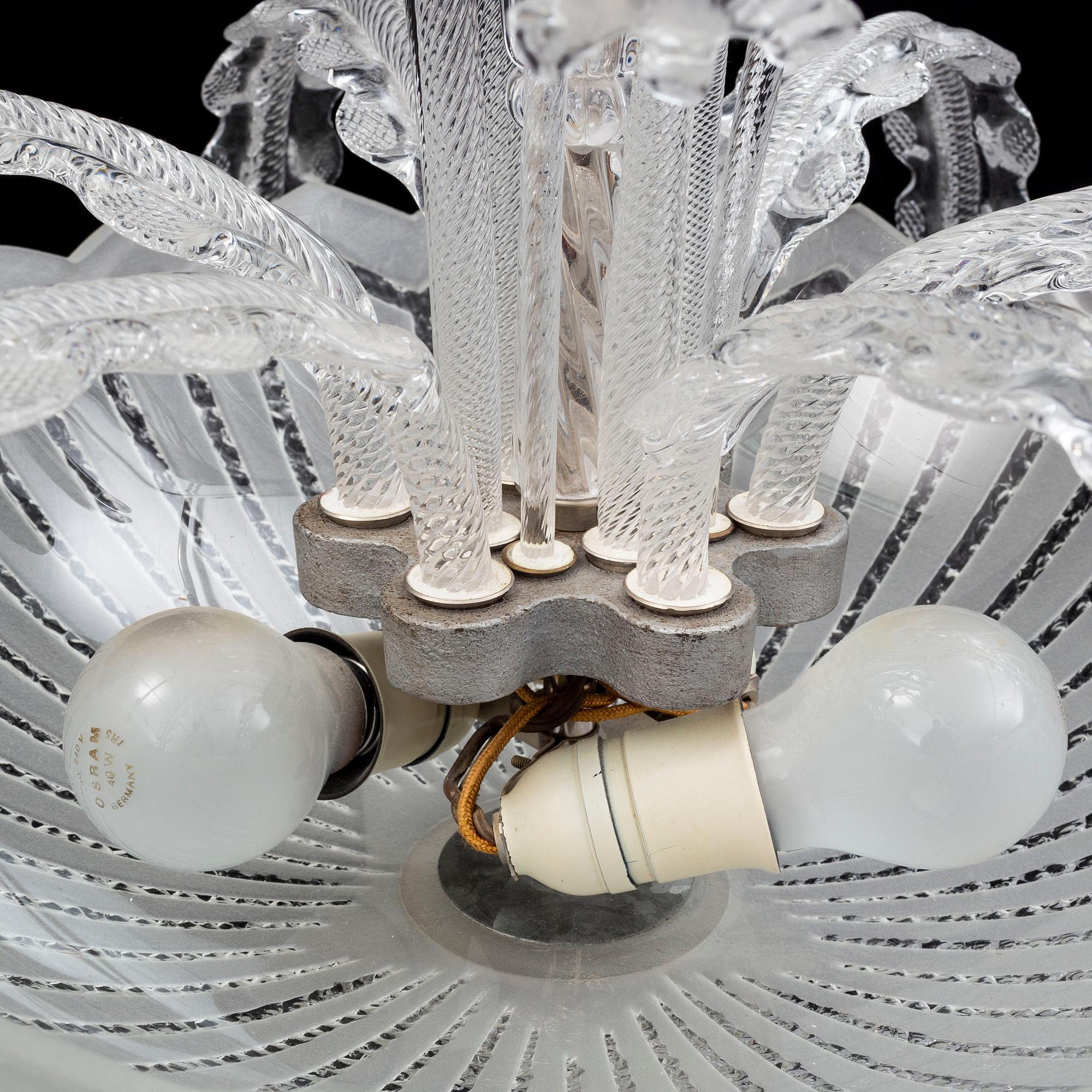 EDWARD HALD, ceiling light, Orrefors.