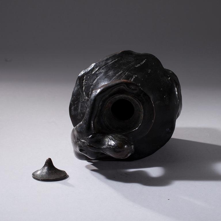 VILLE VALLGREN, skulptur, brons, signerad och daterad 1982.