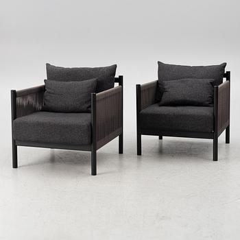 Norm Architects, armchairs, a pair, "Braid chair".