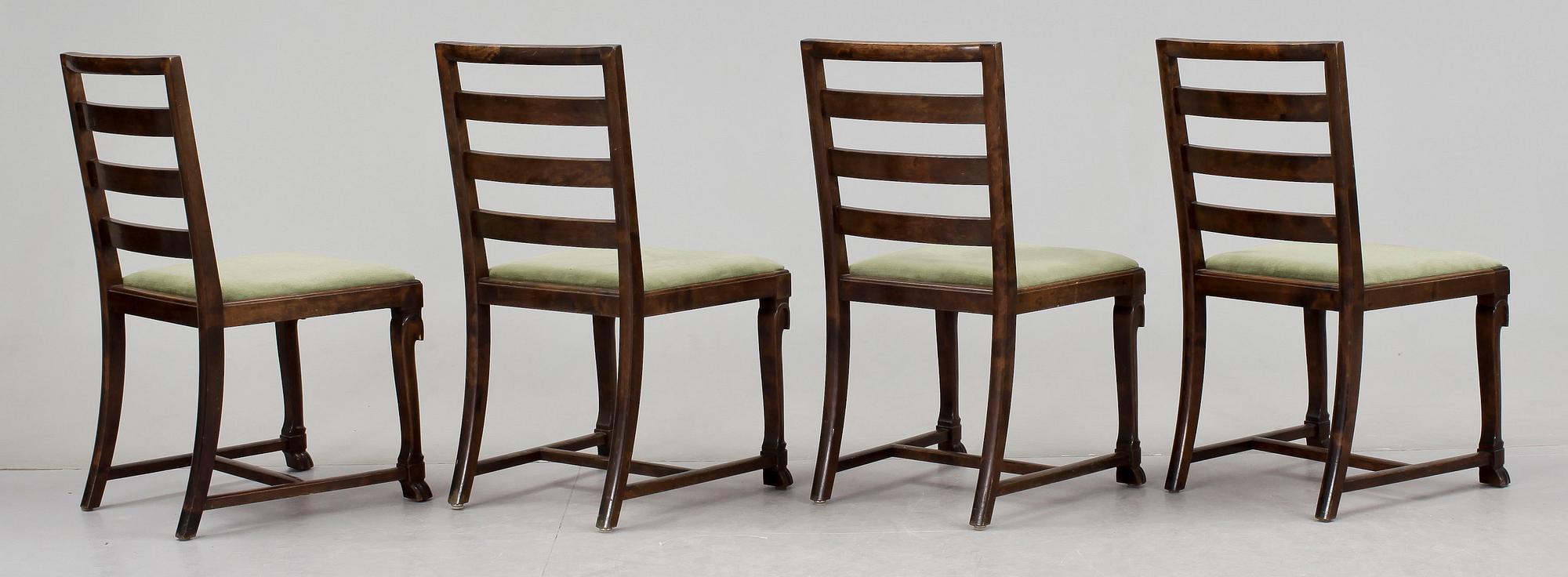 STOLAR, 4 st, troligen Erik Chambert, 1930-/40-tal.