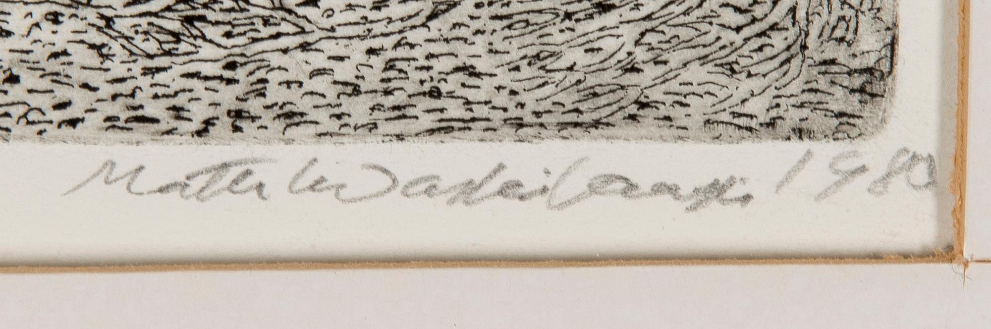 MATTI WASKILAMPI, triptyykki, etsaus ja akvatinta, signeeratut ja numeroidut 1/30, 1980. Taiteilijan vedoksia.