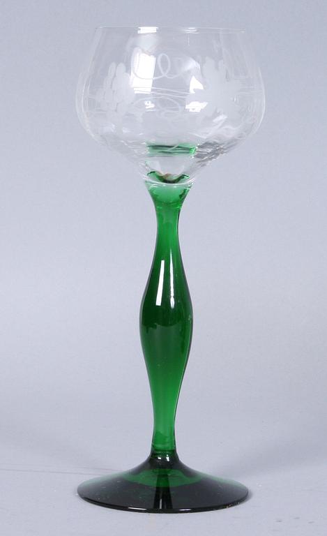 VITVINSGLAS, 12 st, Kosta, 1900-tal.