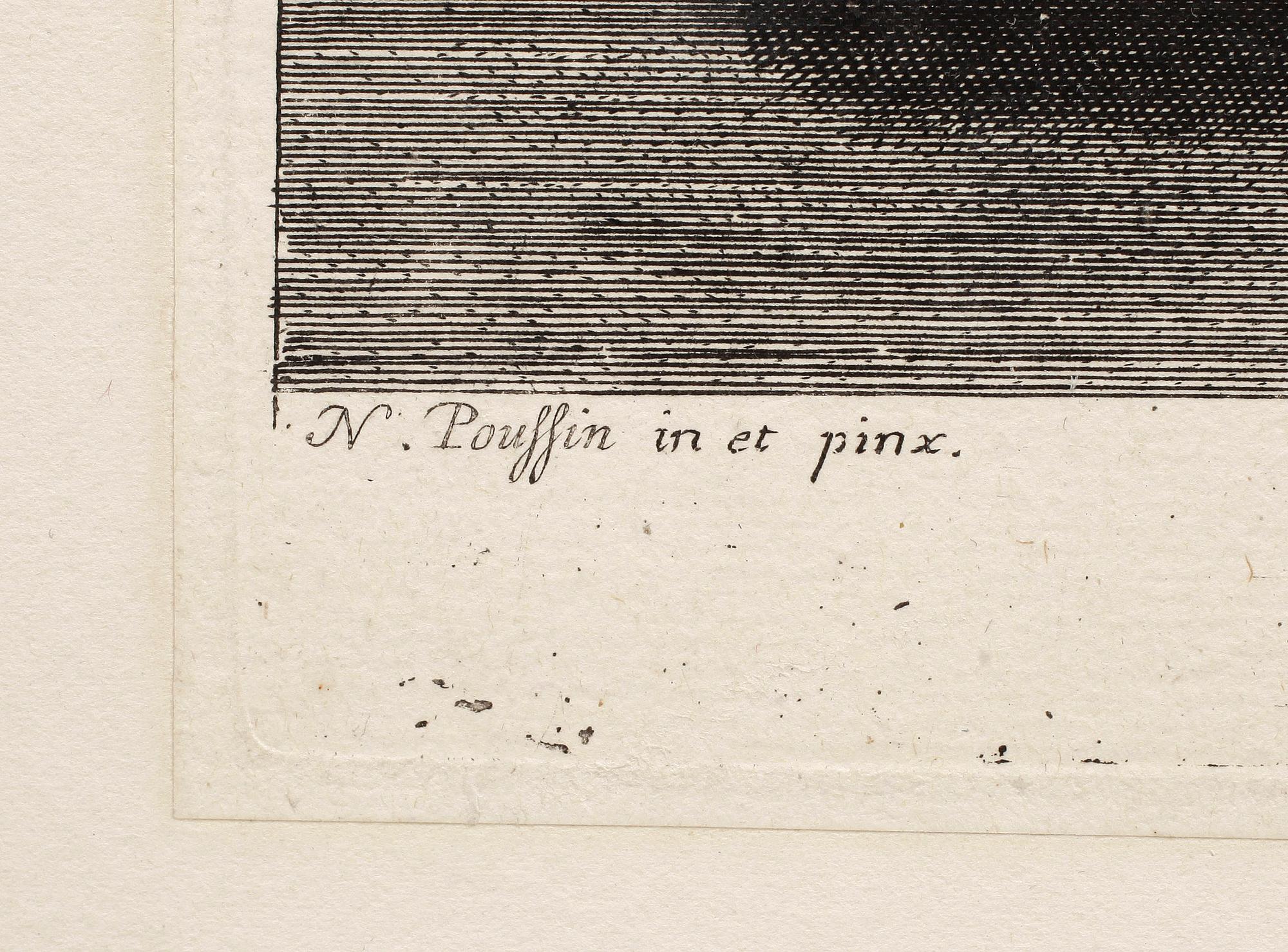 NICOLAS POUSSIN, efter, kopparstick 4 st, 1600/1700-tal.