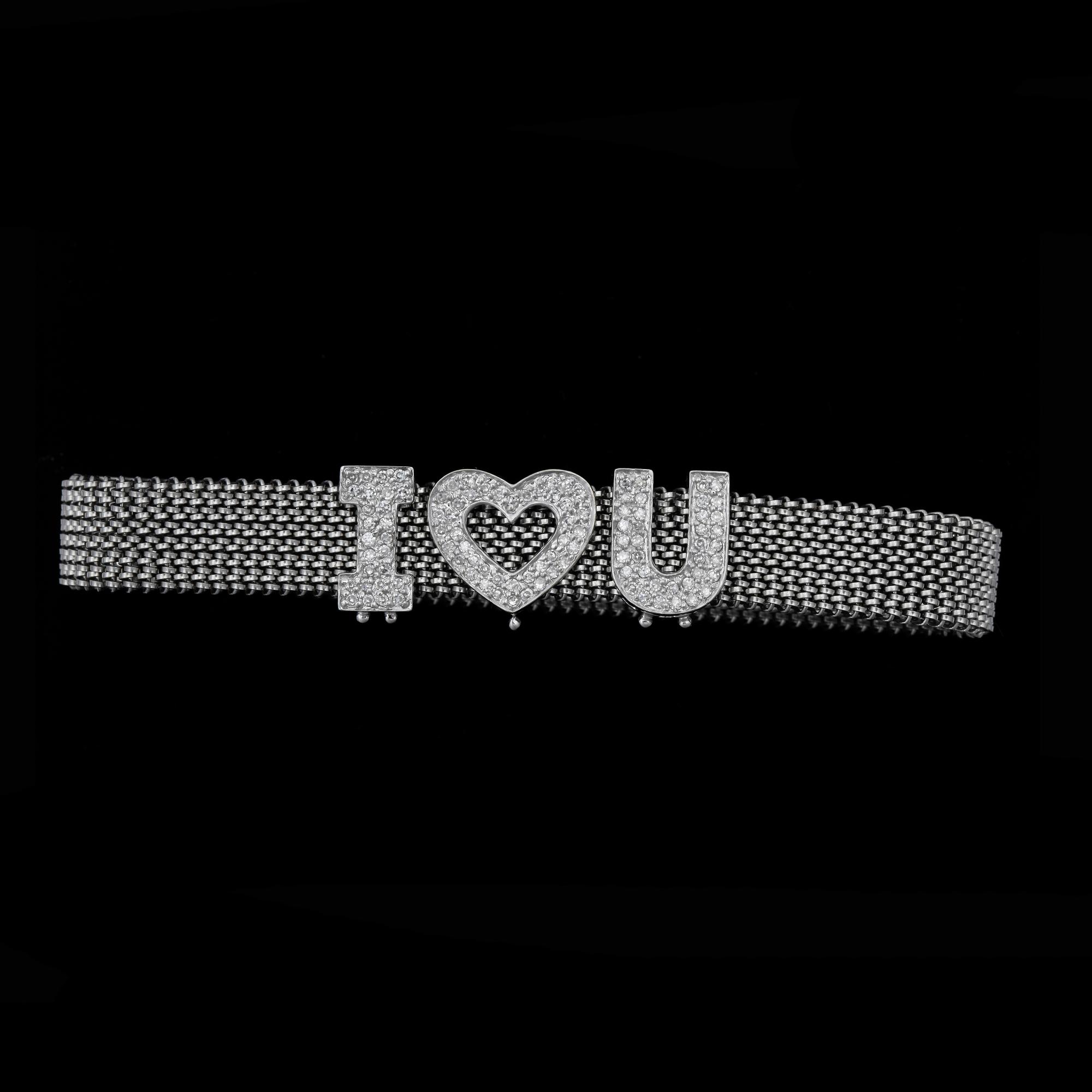 ARMBAND, stål och 14k vitguld med briljantslipade diamanter tot ca1,00ct. 2000-tal.