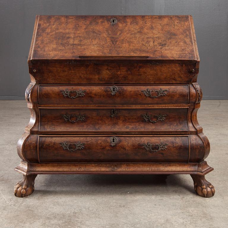 SEKRETÄR, barock, troligen Tyskland 1700-talets första hälft.