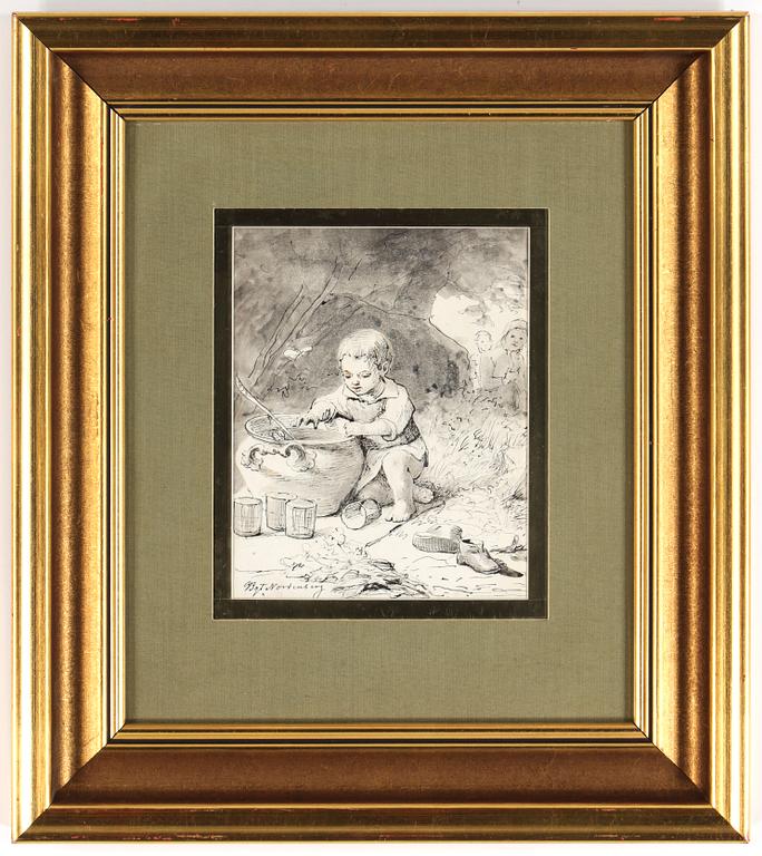 BENGT NORDENBERG, blandteknik, signerad.