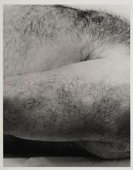 John Coplans, "Lying Figure, four panels", 1990.