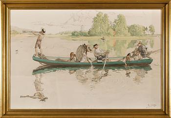 CARL LARSSON, efter, litografiskt tryck, 1900-talets första hälft.