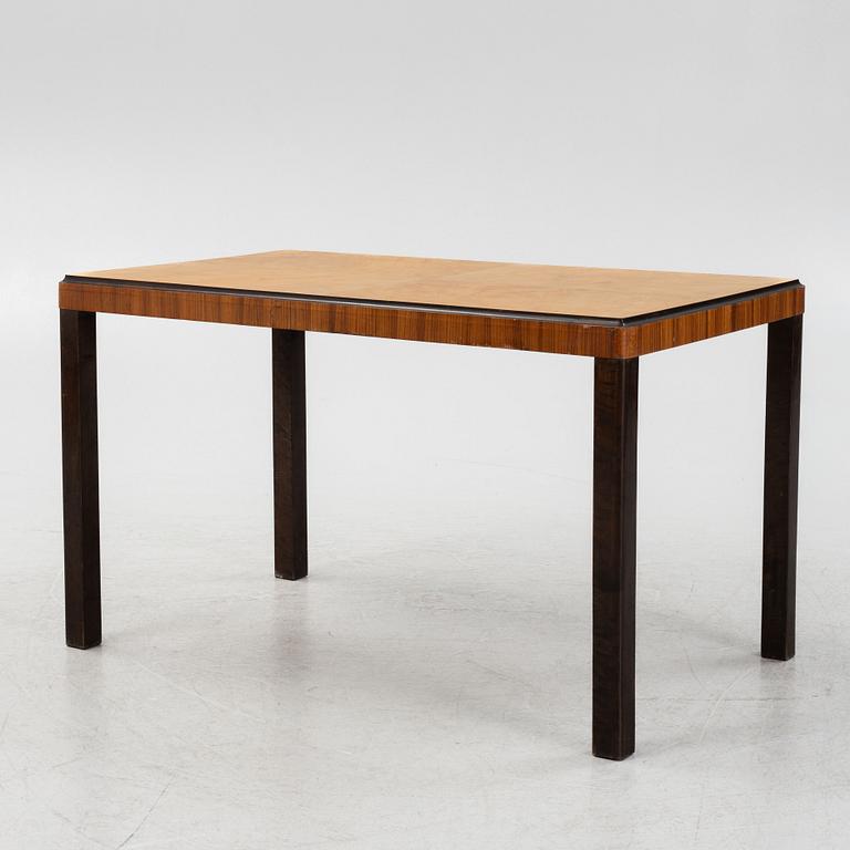 Swedish Modern, a library table, possibly Firma Boet, provenance: Factory owner Neck's residence in Nossebro, 1930s.