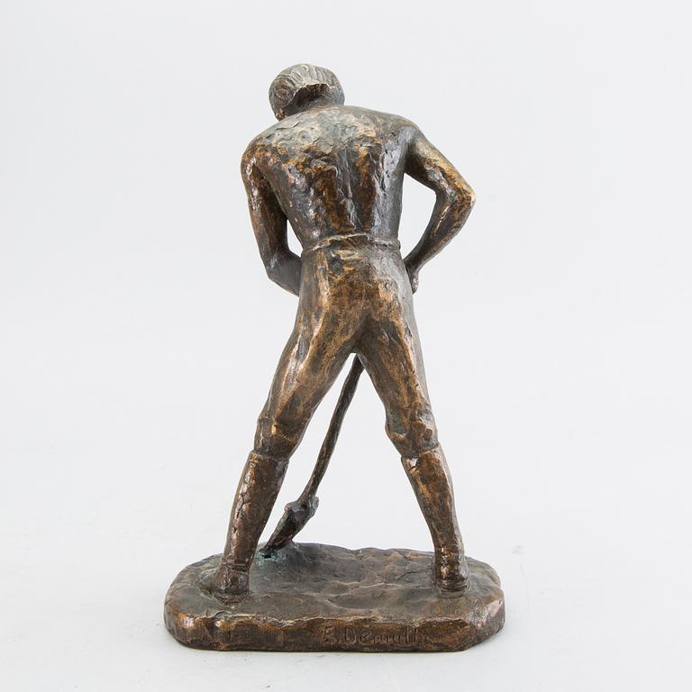 Erik Demuth, sculpture  bronze signed.