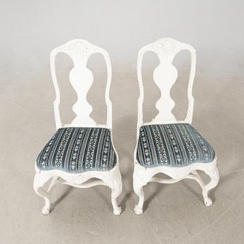 Stolar ett par, rokoko, 1700-talets mitt / senare del.