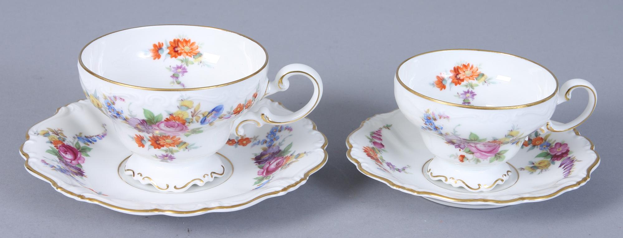 KAFFESERVIS, 78 st, porslin, "Pompadour", Rosenthal.