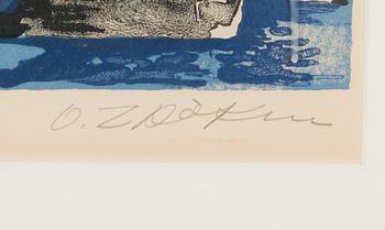 Ossip Zadkine, litografia, signeerattu ja numeroitu 48/120.