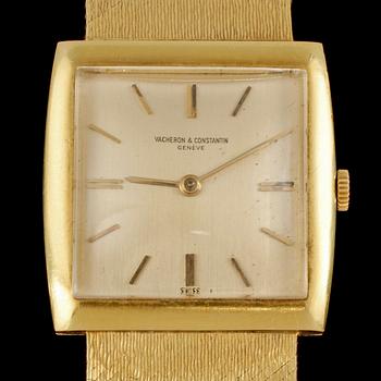 HERRARMBANDSUR, 18k guld, Vacheron & Constantin, omkring 1944. Vikt 67 g.