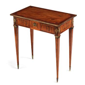 A Gustavian late 18th century table by Anders Lundelius (master in Stockholm 1778-1823), not signed.