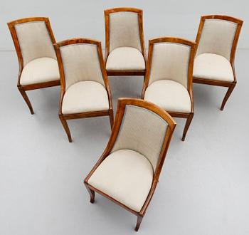 STOLAR, 6 st, senempire, 1800-talets första hälft.