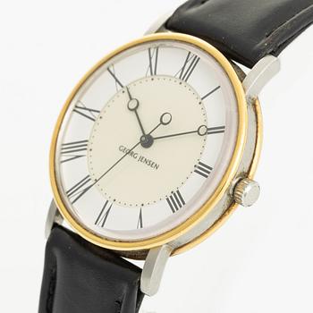 Georg Jensen, designed by Bo Bonfils, wristwatch, 34.5 mm.