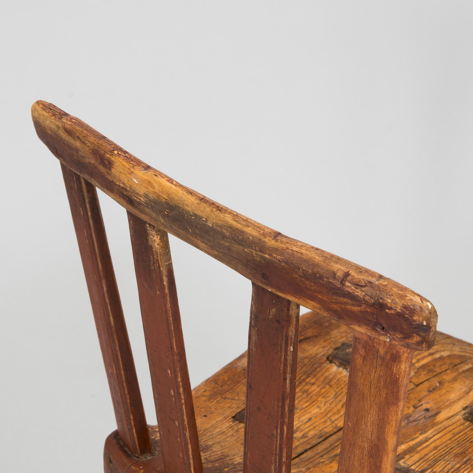 A folk art chair, 18th/19th century.