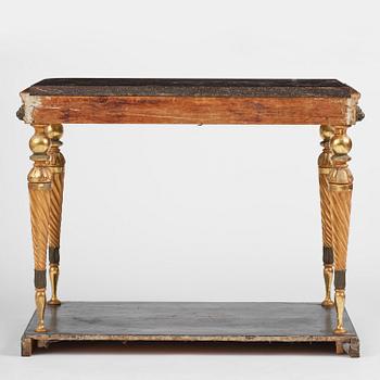 A late Gustavian console table early 19 th century.