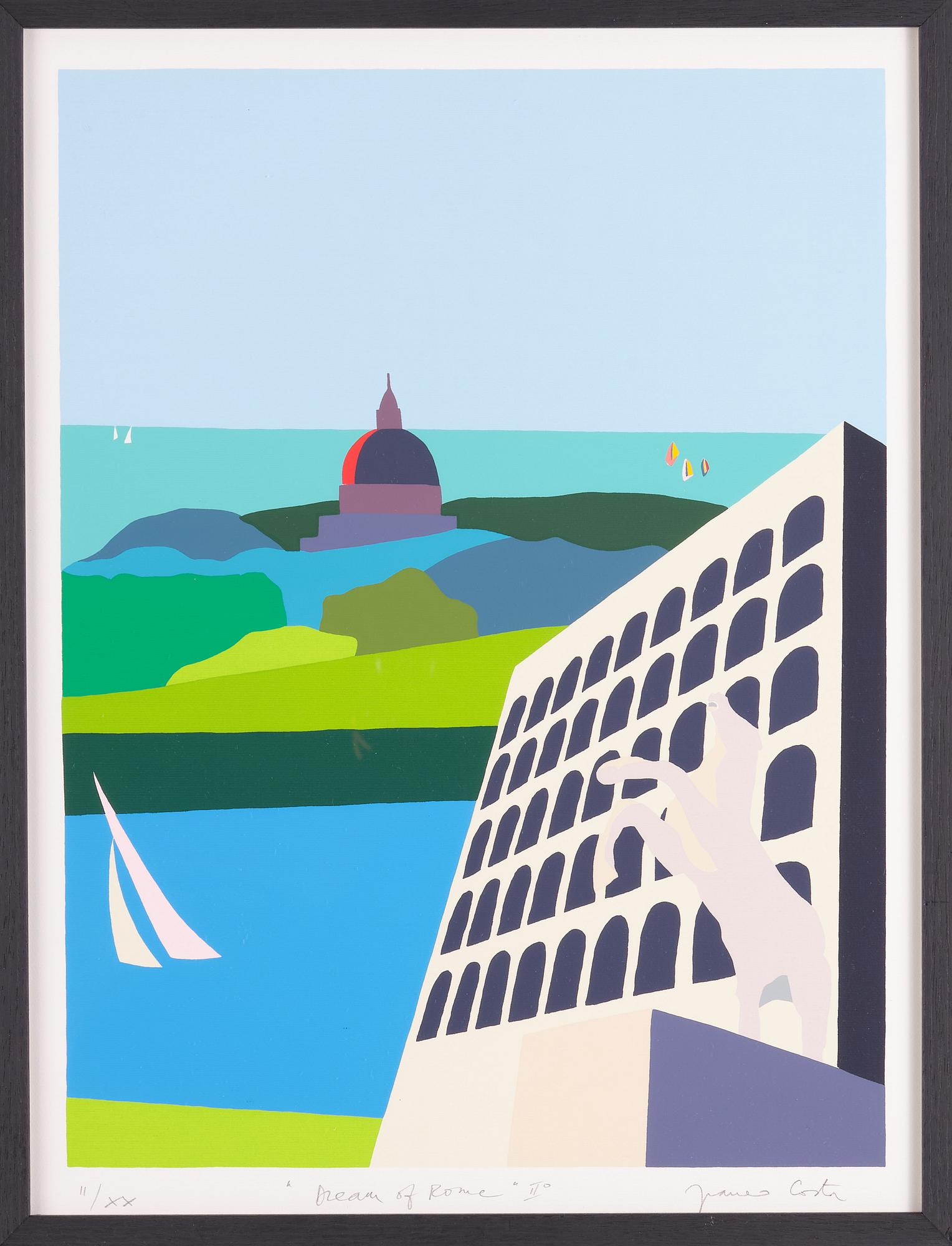 Franco Costa, silkscreen in colours, signed II/XX.
