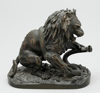 CHRISTOPHE FRATIN, kopia efter, skulptur, brons, bär sign o dat 1835 i godset.