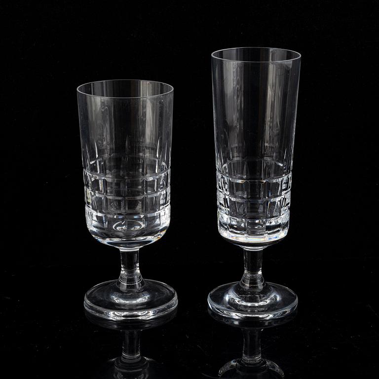 A glass service, 69 pcs, from Kosta, 20th century.