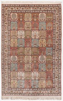 A silk Kayseri carpet, West Anatolia. c. 297 x 196 cm.