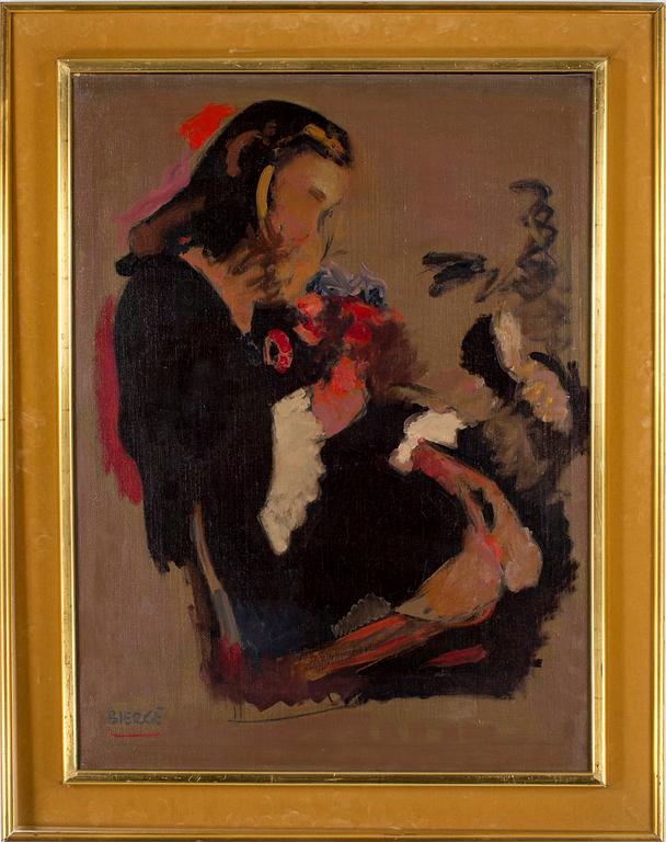 ROLAND BIERGE, olja på duk, signerad. A tergo daterad 24 XII 69.