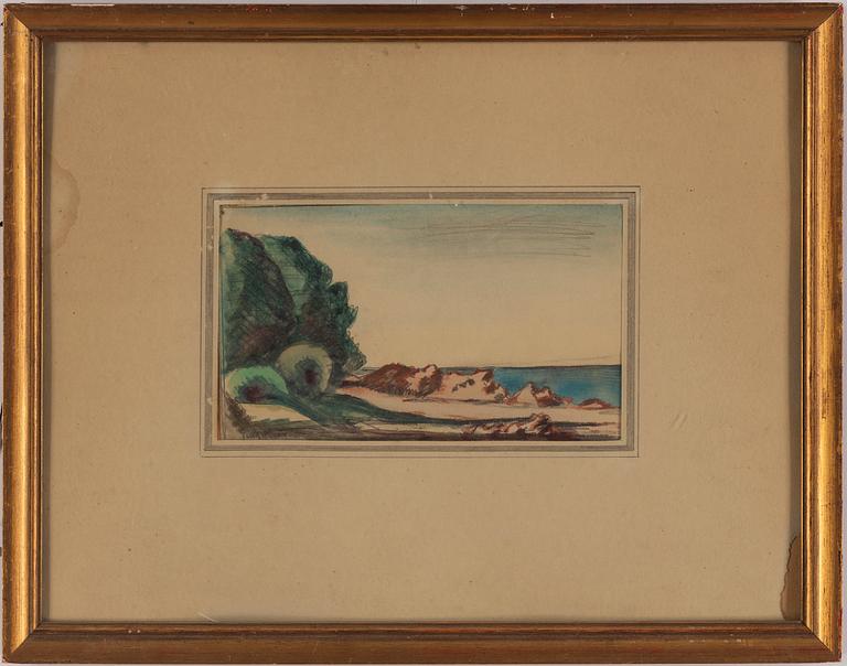 KURT JUNGSTEDT, watercolours, 4, signed one dated 1925.