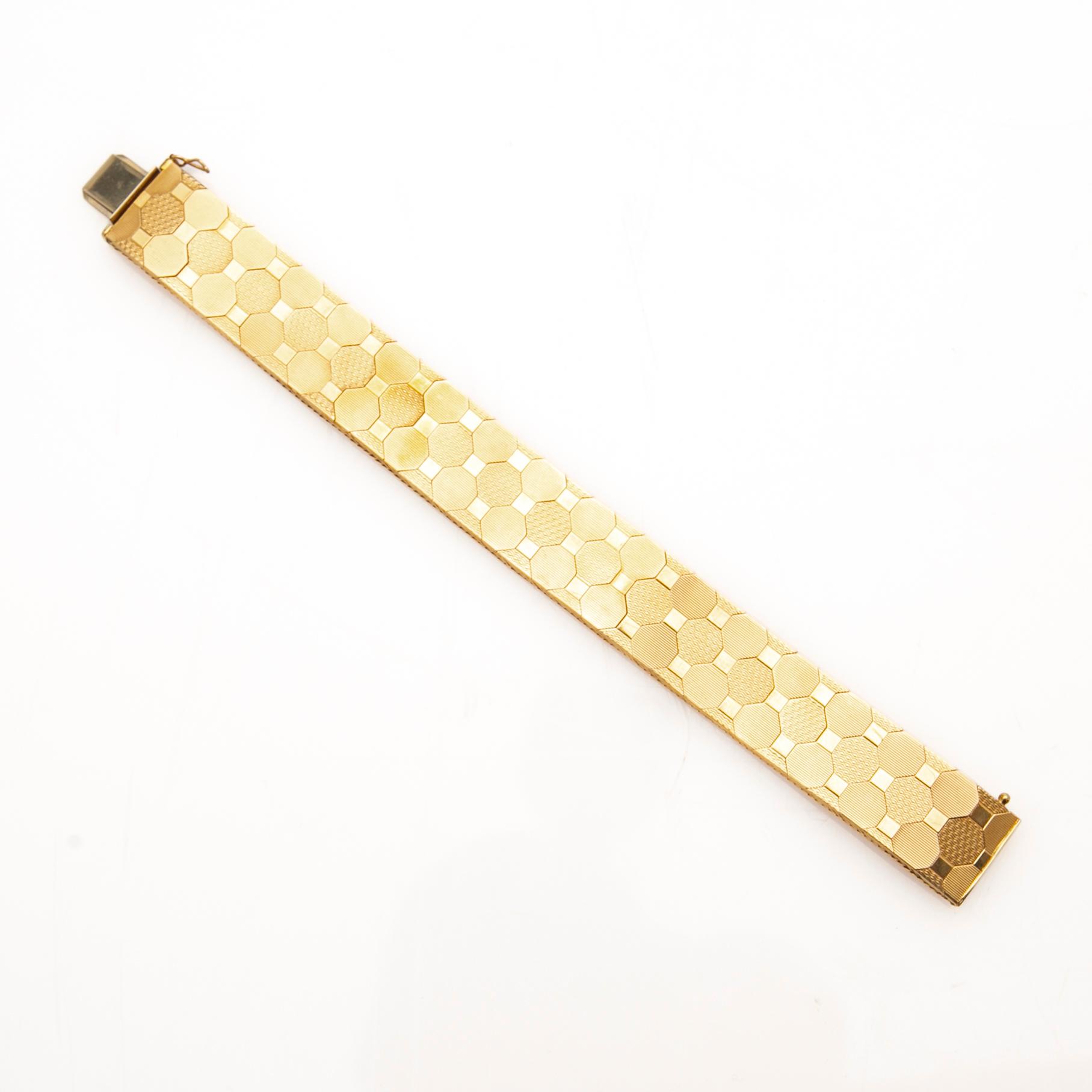 Bracelet, 18K gold, Uno A Erre, Italy.