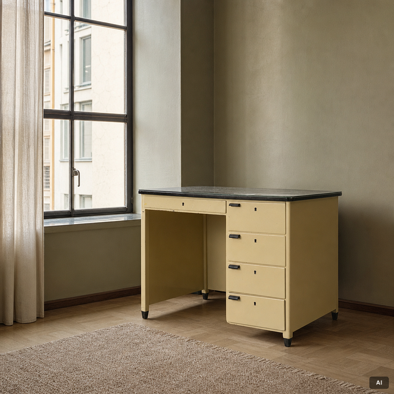 Desk, functionalist, 1940s.