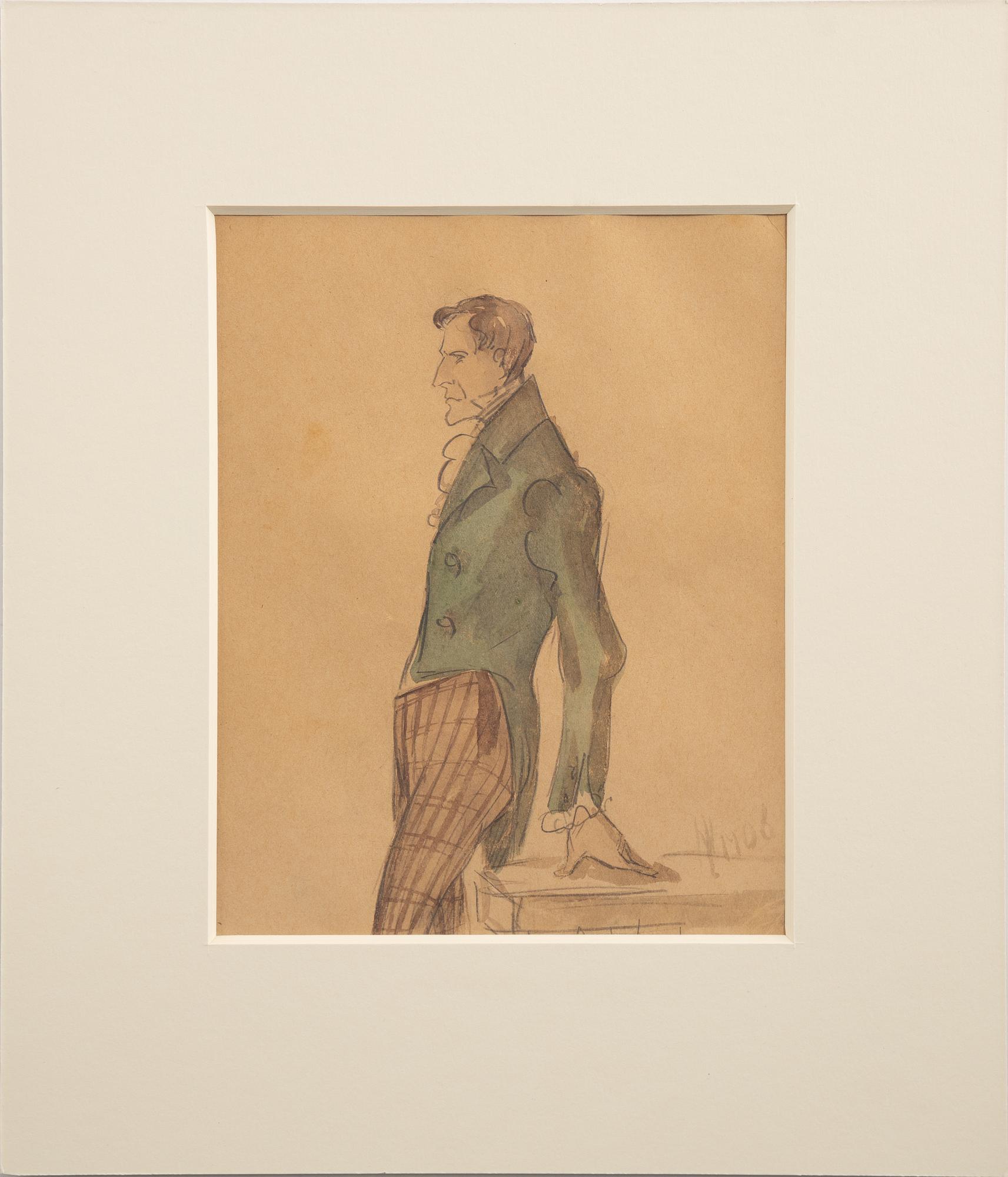 Harriet Löwenhjelm, watercolour, signed and dated 1906.