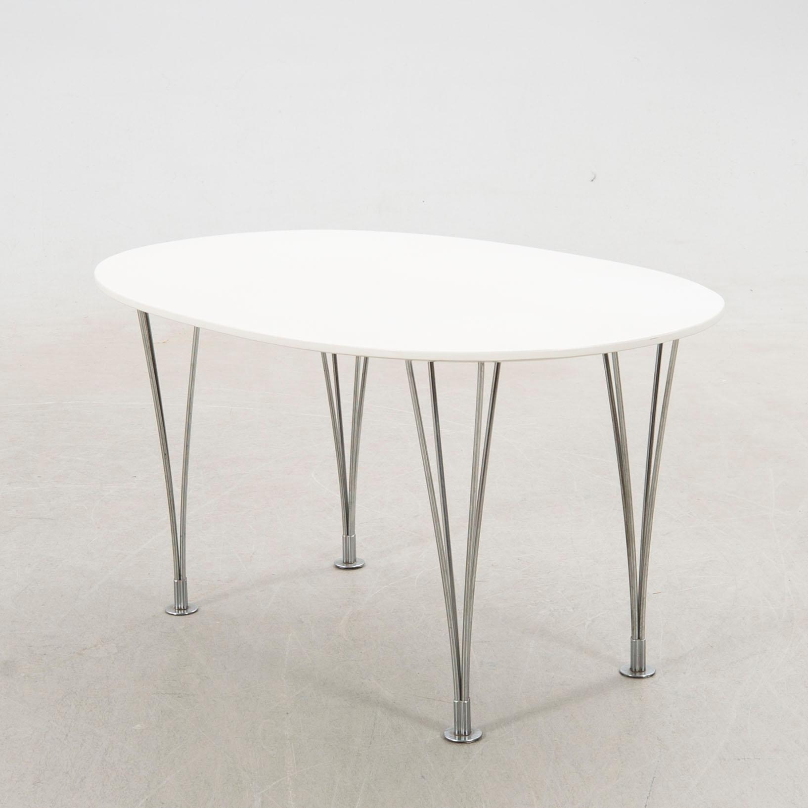 Bruno Mathsson & Piet Hein, coffee table, "Superellipse".
