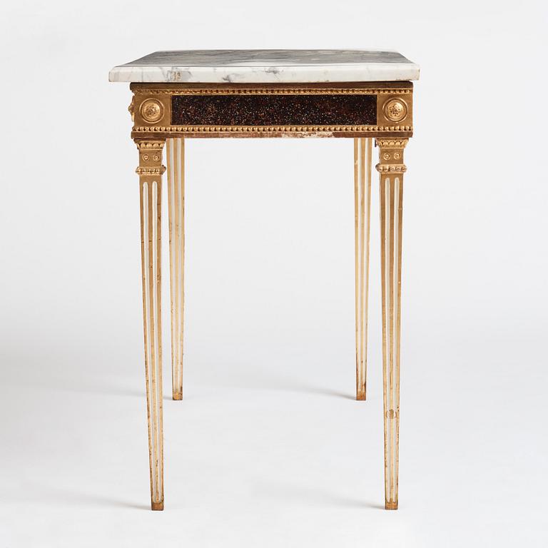 Konsolbord, Stockholmsarbete, 1700-talets slut, Sengustavianskt.