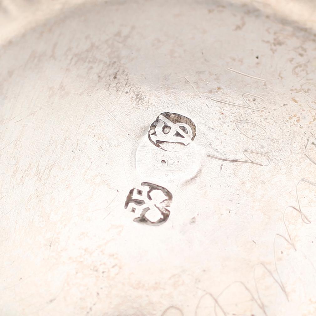 BÄGARE, silver och emaljarbete, sannolikt 1800-tal.