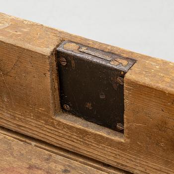 A table with a drawer, 19th century.