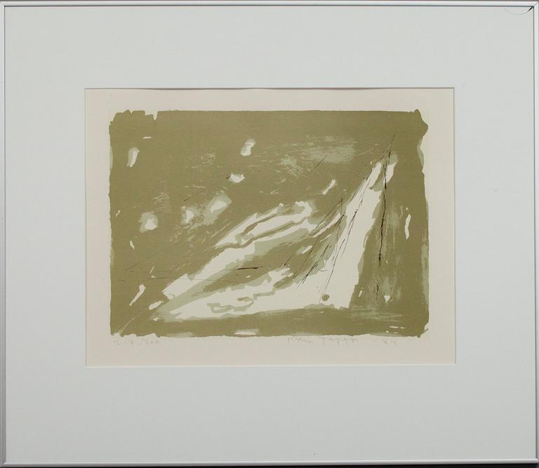 KAIN TAPPER, litografi, signerad och daterad -84, numrerad 218/300.