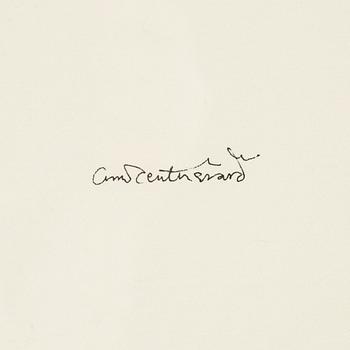 Oscar Reutersvärd, indian ink on paper, signed.