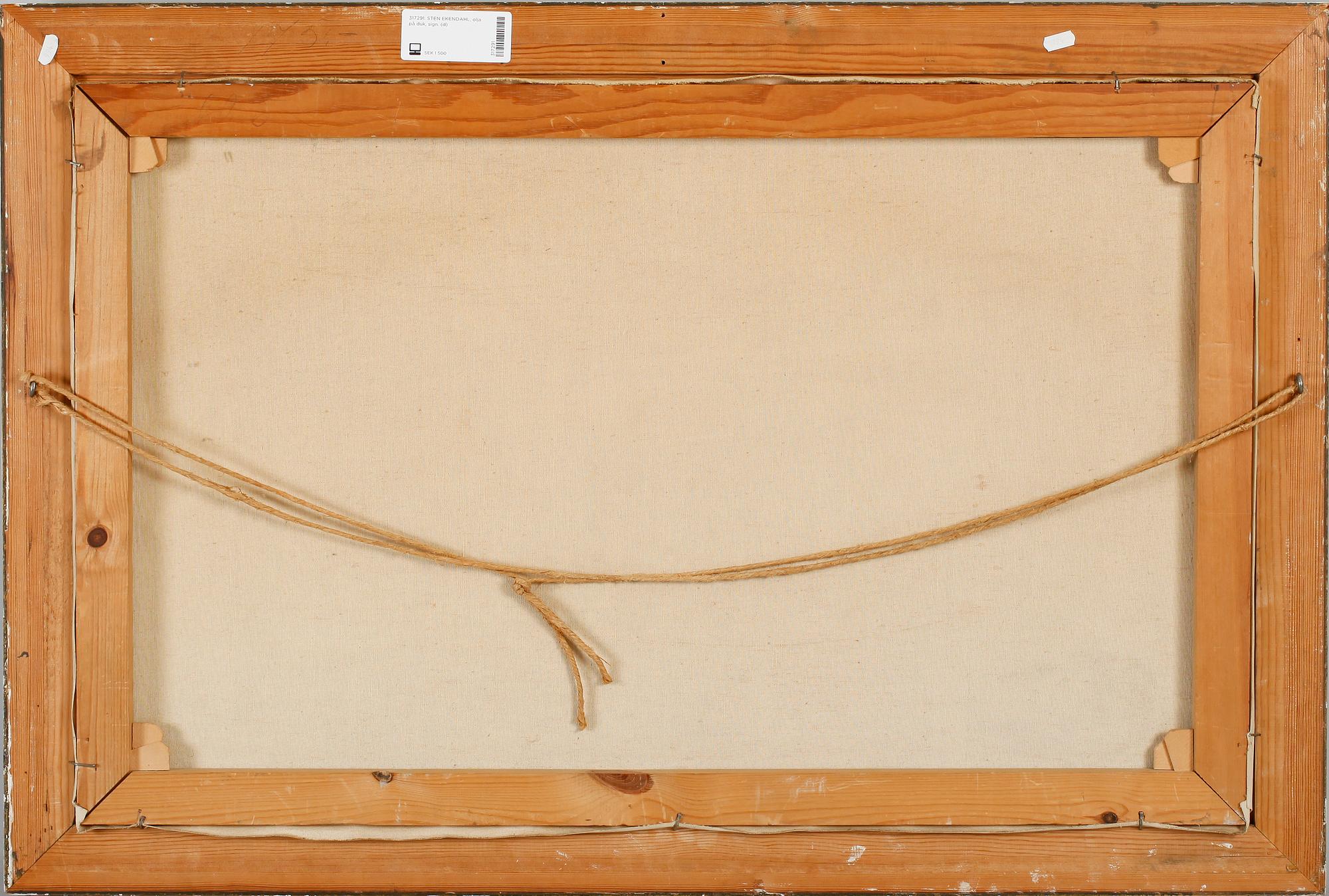 STEN EKENDAHL, olja på duk, sign.