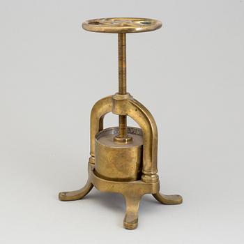 ANKPRESS, mässing, 1900-tal.