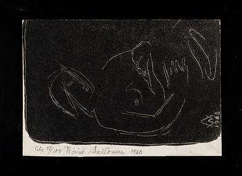 WÄINÖ AALTONEN, litografi, signerad, daterad 1960 och numrerad 51/100.