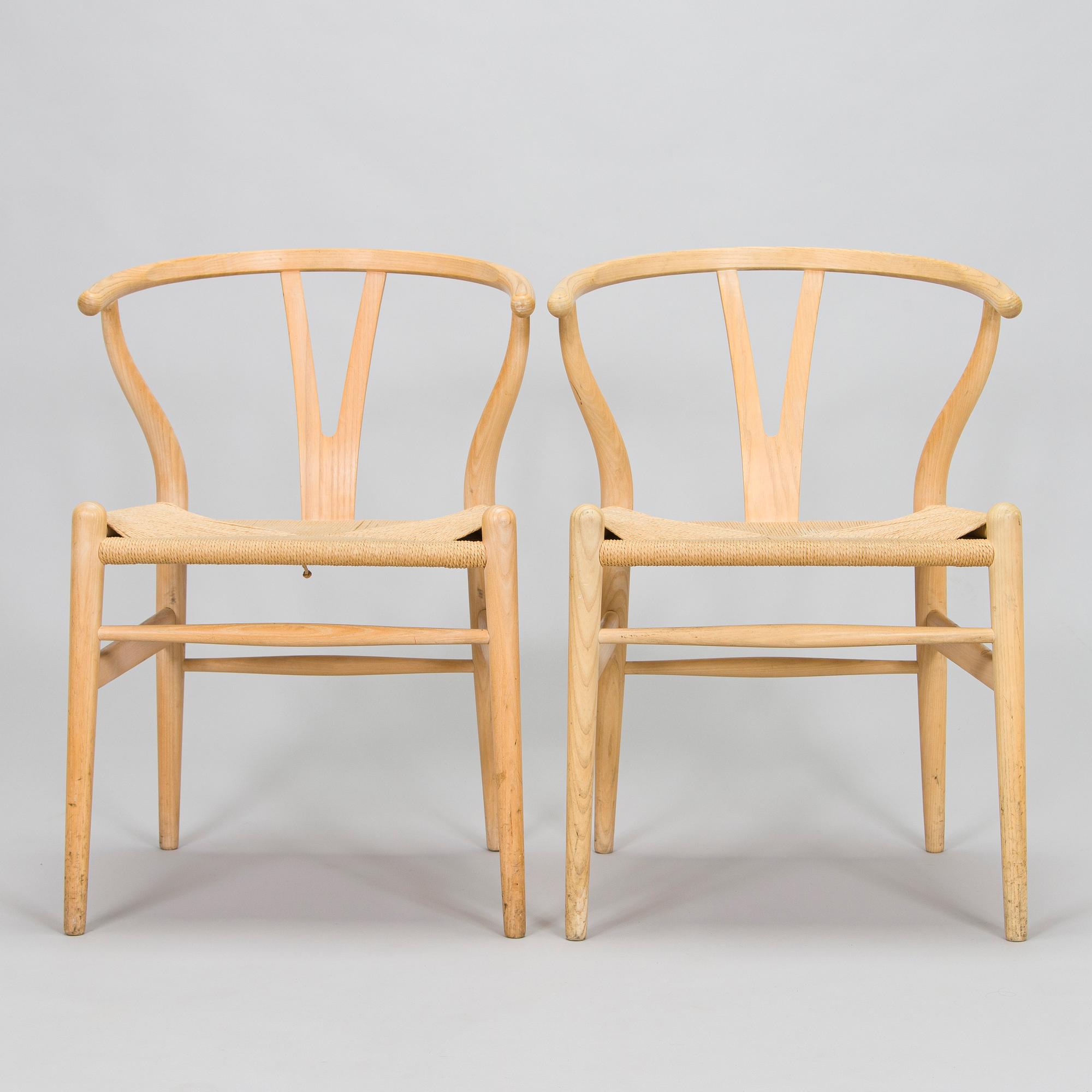 Hans J. Wegner, stolar, 8 st, CH-24 "Y-stolen" Carl Hansen & son. Danmark, 2000-tal.