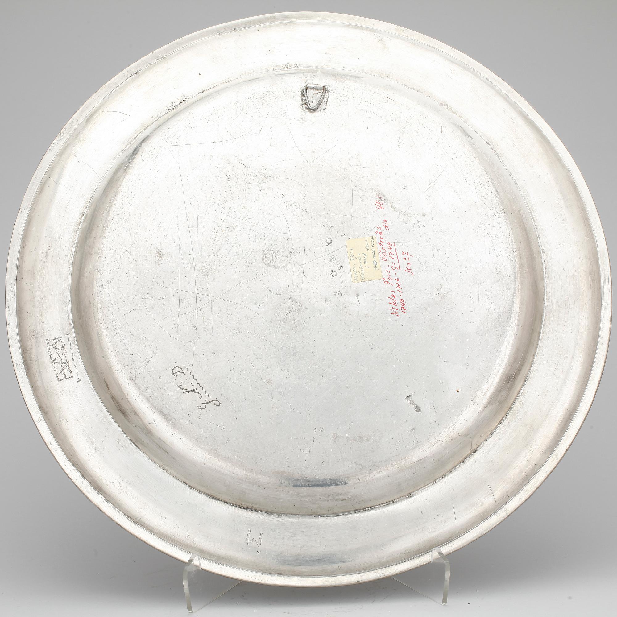 FAT, tenn, Niklas Fors, Västerås 1748.