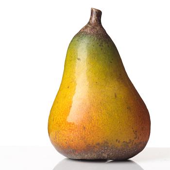 Hans Hedberg, a faience sculpture of a pear, Biot, France.