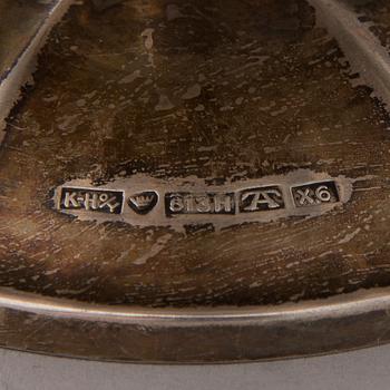 CREAM JUG AND SUGAR BOWL, silver, Turku, 1951.
