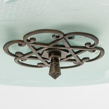 A Swedish Grace ceiling lamp, 1920's/30's.