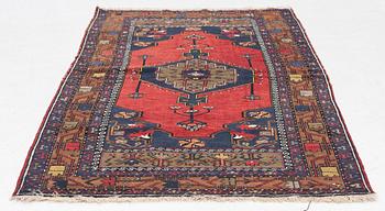 Rug, oriental Kashgai, approx. 222 x 110 cm.