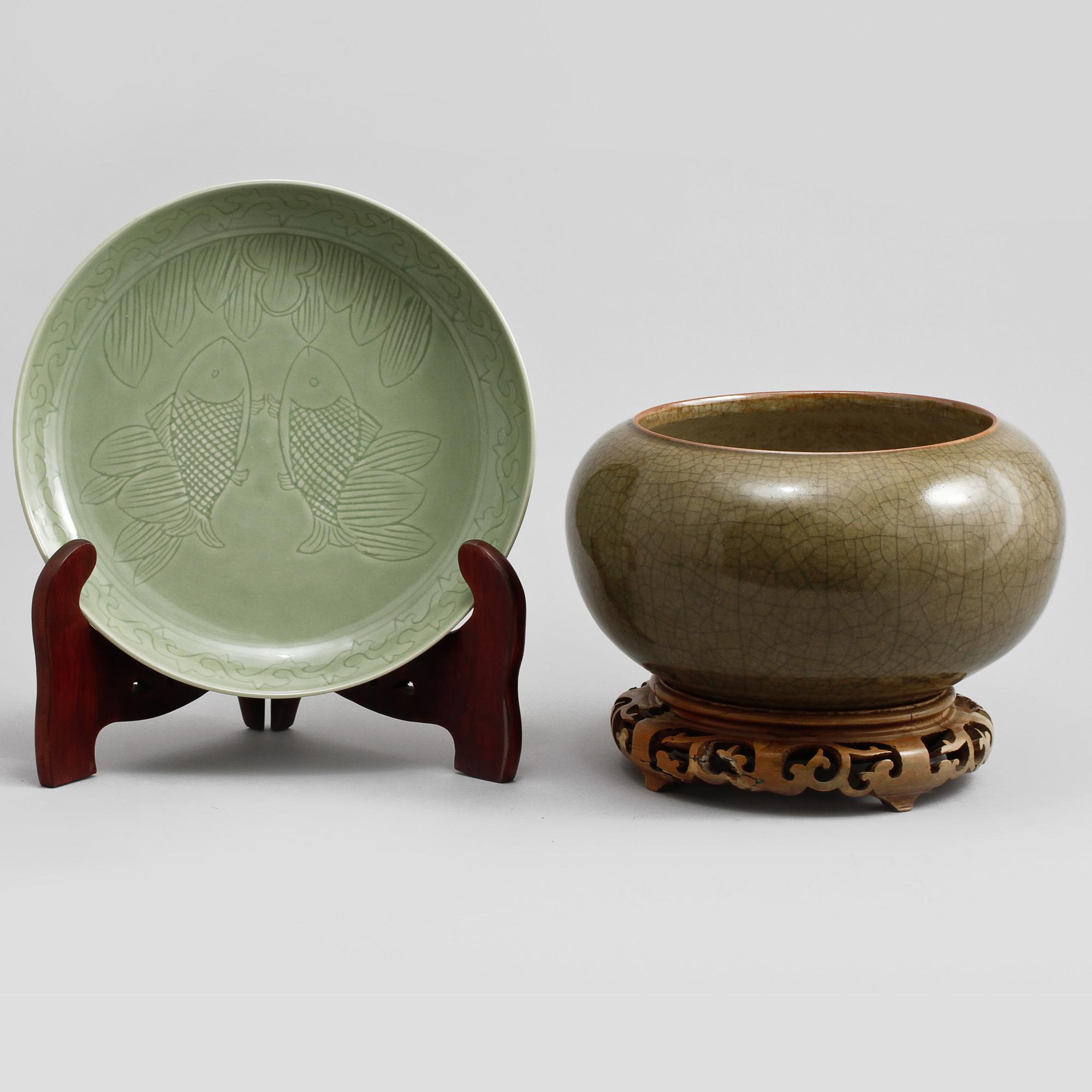 FAT samt YTTERFODER, porslin, Kina, 1900-tal.