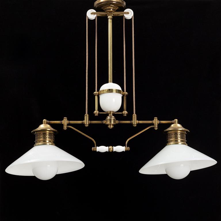 Biljardbordslampa, 1900-talets andra hälft.