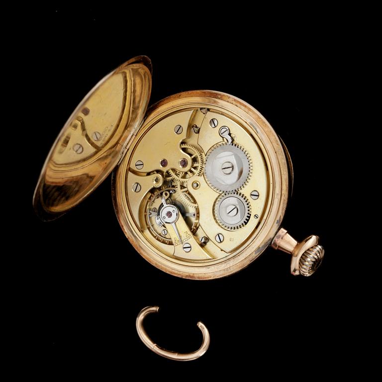 FICKUR, herr, 14k guld, vikt ca72,3g.